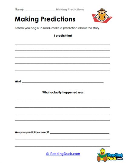 Storyline Speculations Worksheet