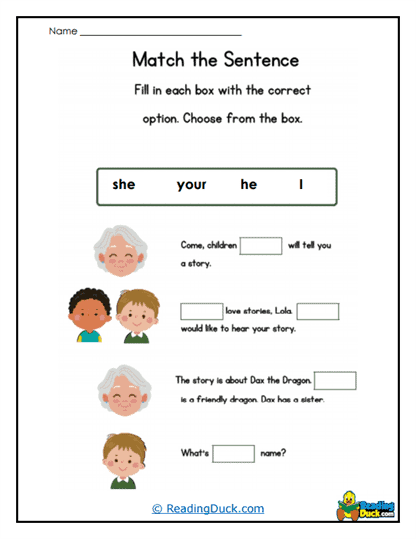 Story Stars Worksheet
