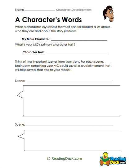 Words in Action Worksheet