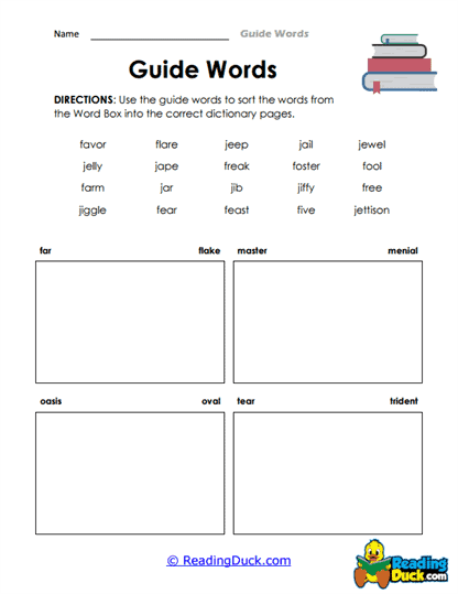 Word Sorter Worksheet