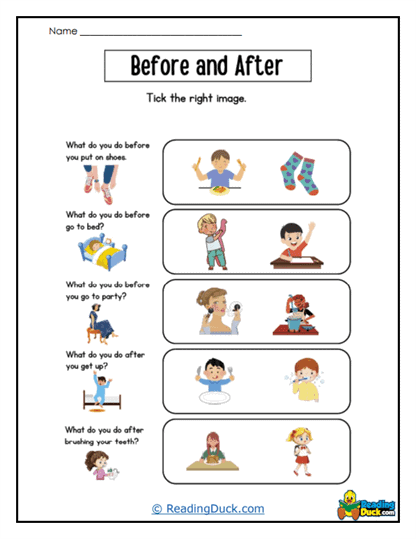 Routine Right Worksheet