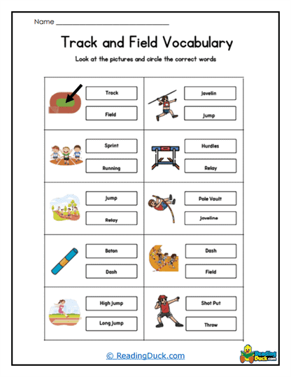 Circle Sprint Worksheet