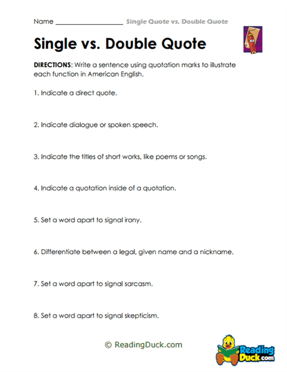 Quote Creator Worksheet