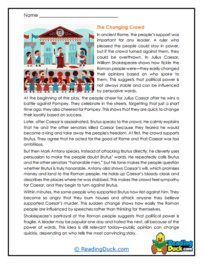 Crowd Control Worksheet
