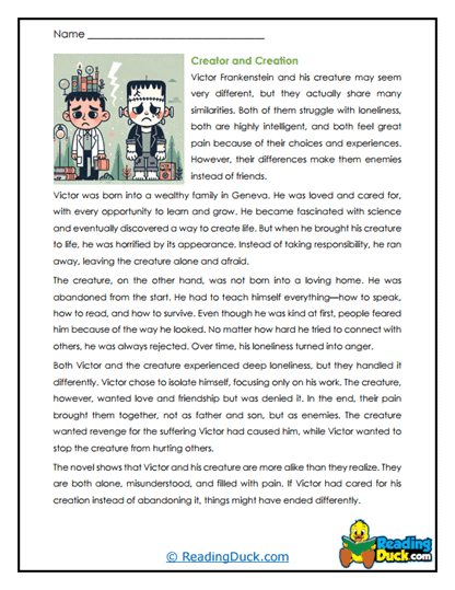 Setting Shadows Worksheet