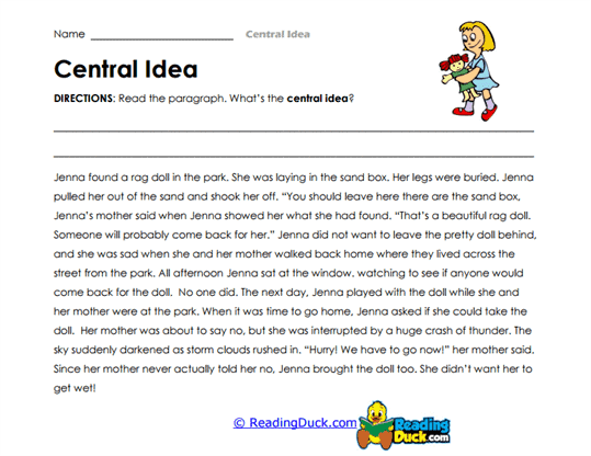 Rag Doll Mystery Worksheet