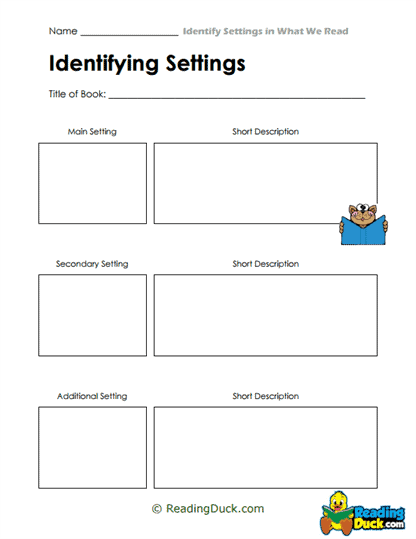 Setting Trio Worksheet