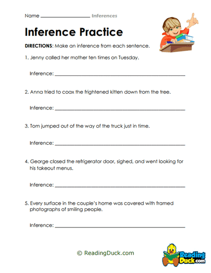 Quick Clues Worksheet