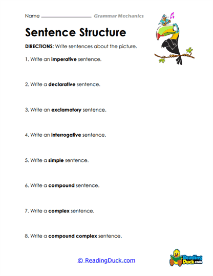 Structure Spotter Worksheet