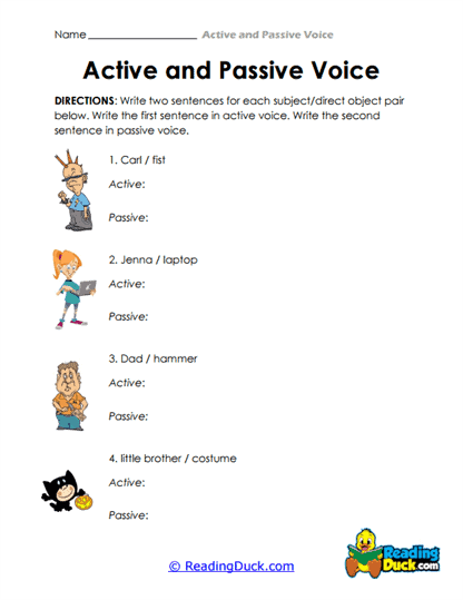 Voice Transformers Worksheet