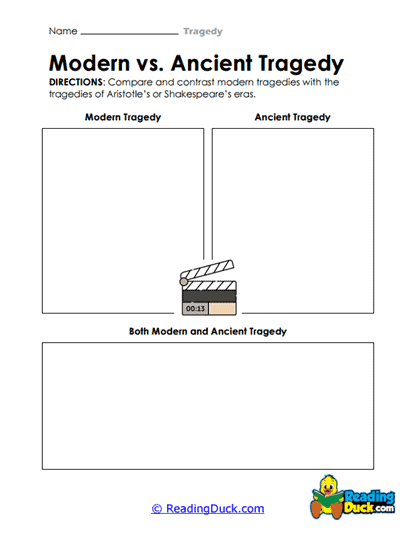 Tragedy Comparison Worksheet