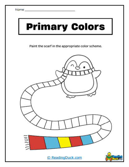Scarf Colors Worksheet