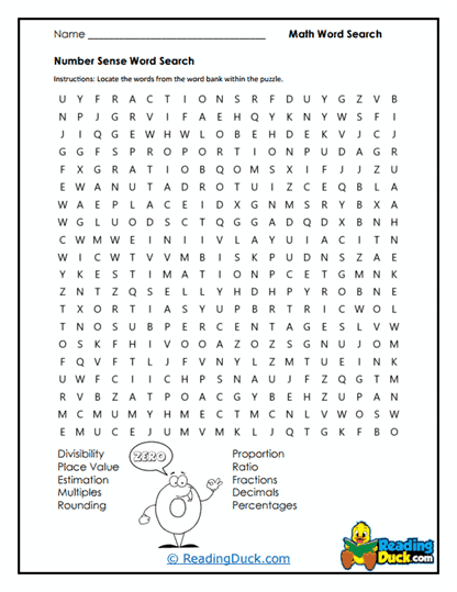 Number Sense Ninjas Worksheet