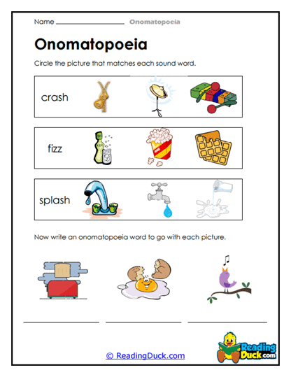 Picture Sounding Worksheet