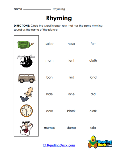 Sound Circle Worksheet