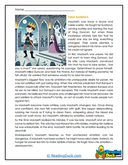 Just Revenge Worksheet