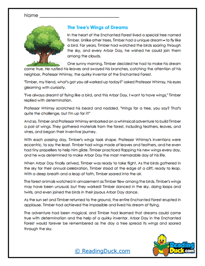 Timber's Dream Flight Worksheet