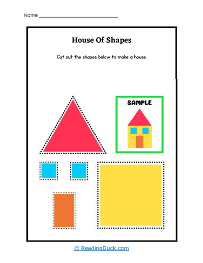 Shape House Worksheet