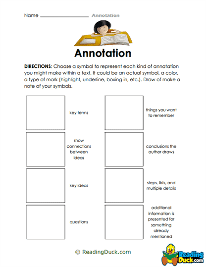 Symbol Savvy Worksheet