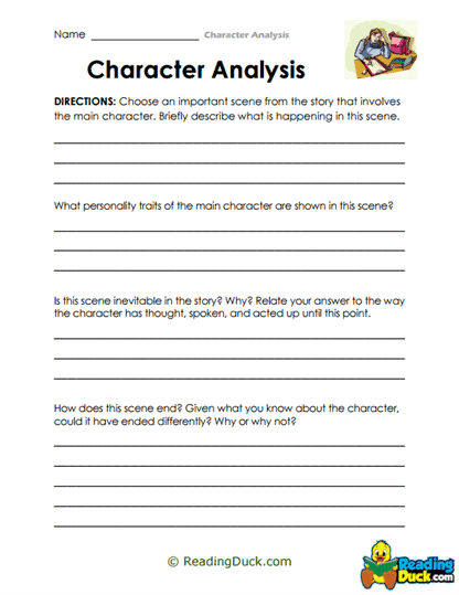 Scene Spotlight Worksheet