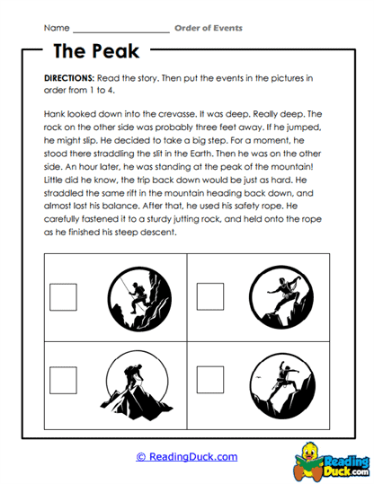 Mountain Mission Worksheet