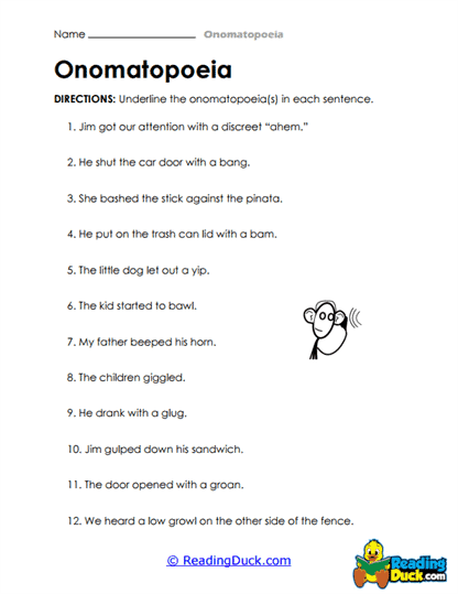 Spot the Sound Worksheet