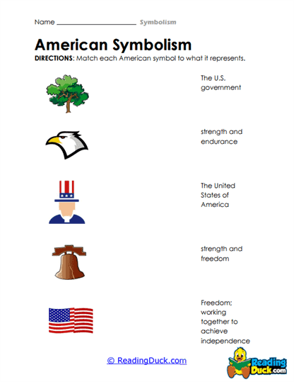 American Icons Worksheet