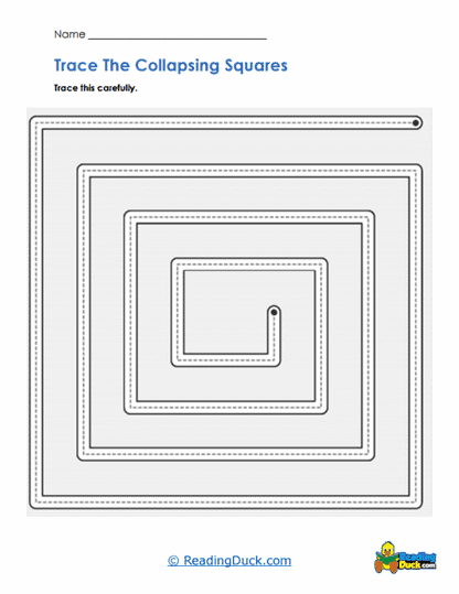 Square Maze Worksheet