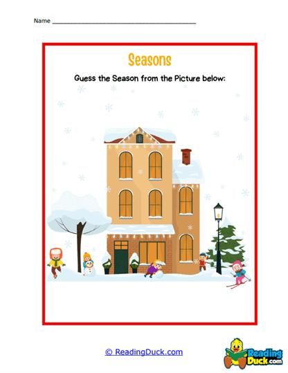 Winter Wonderland Worksheet