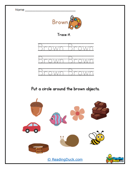 Trace and Pick Worksheet