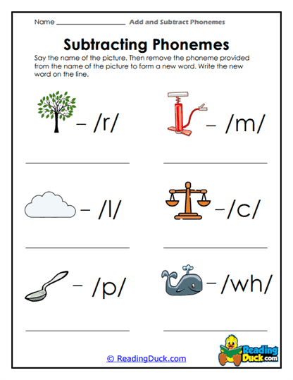 Sound Removers Worksheet