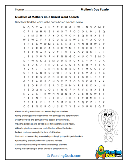 Traits in Clues Worksheet