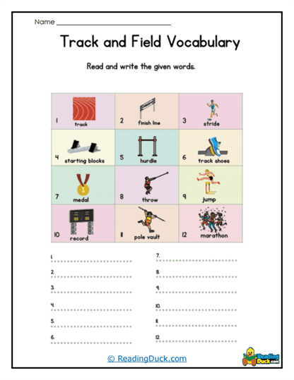Read & Write Worksheet