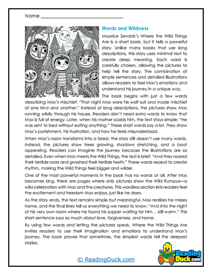 Wild Words Worksheet