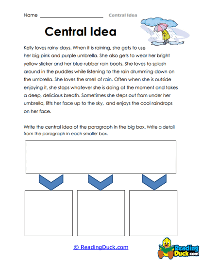 Rainy Day Fun Worksheet