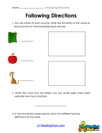 Letter Logic Worksheet