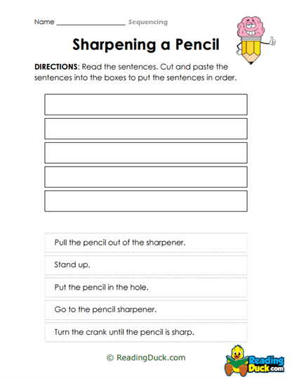Pencil Prep Worksheet