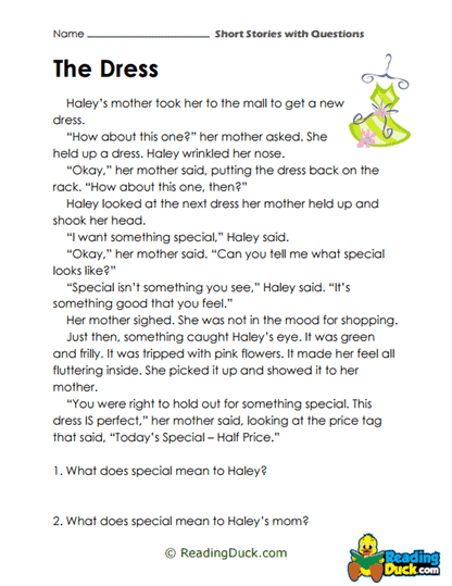 Special Spark Worksheet