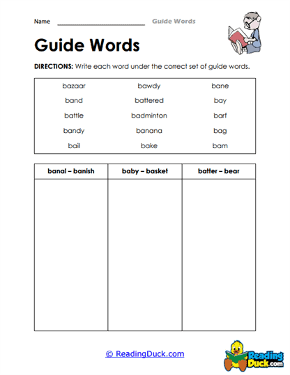 Sorting Station Worksheet