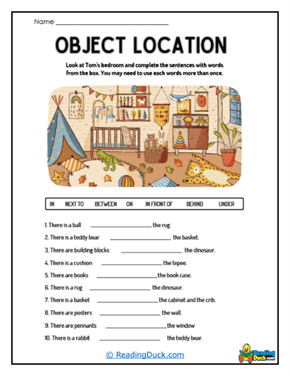 Room Radar Worksheet