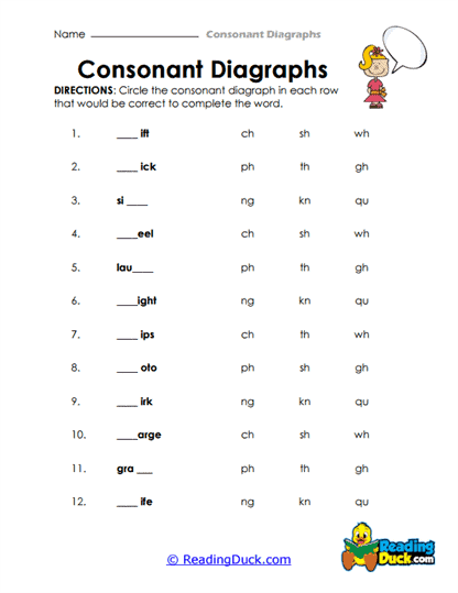 Sound Fill-Ins Worksheet