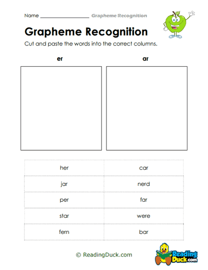 Sorting Sounds Worksheet