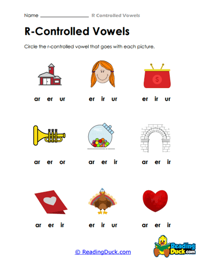 Vowel Matcher Worksheet