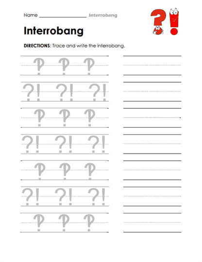 Tracing Tactics Worksheet