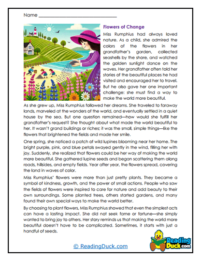 Flower Power Worksheet