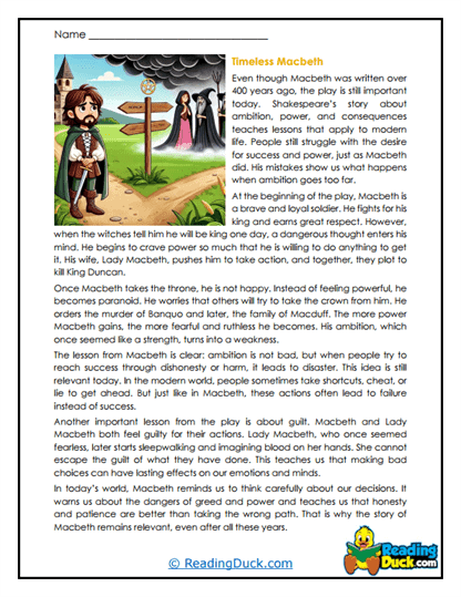 Eternal Lesson Worksheet
