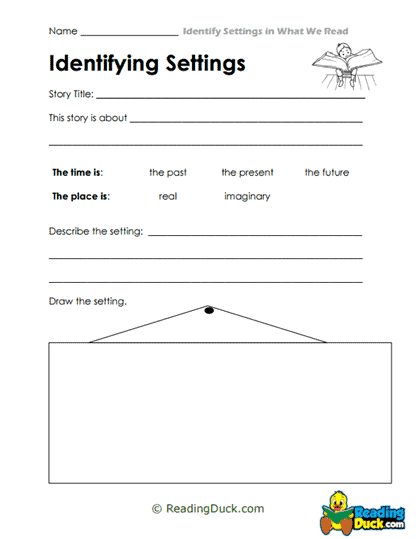 Time and Place Worksheet