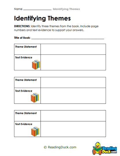 Triple Theme Dive Worksheet