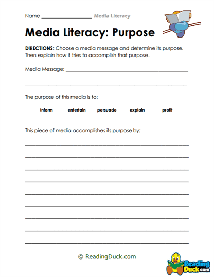 Purpose Finder Worksheet