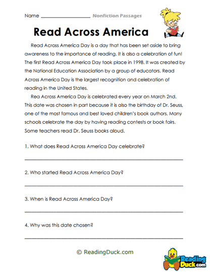 Reading Rally Worksheet